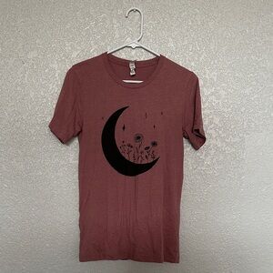 Bella Canvas Maroon Moon Graphic Tee